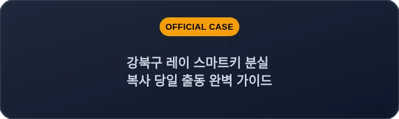 강북구 레이 스마트키 분실 복사 당일 출동 완벽 가이드