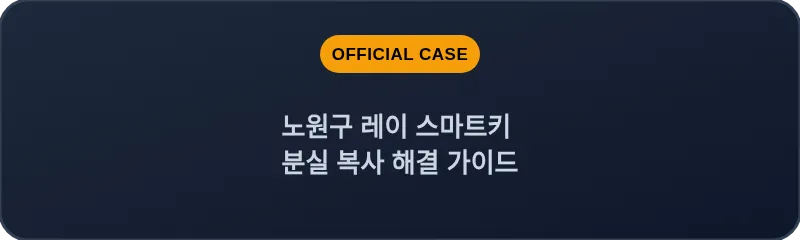 노원구 레이 스마트키 분실 복사 해결 가이드
